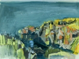 Behind the lighthouse