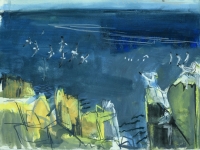 Kittiwakes hanging on