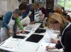 Students at work, printmaking
